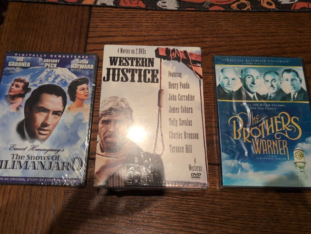 DVD Lot Western Justice Charles Bronson Set Snows Kilimanjaro WB NEW SEALED